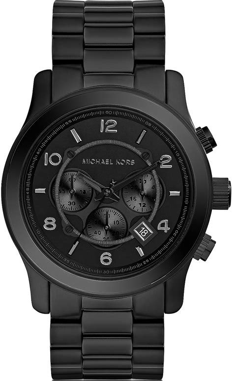 michael kors black acetate watch|Michael Kors black watch men.